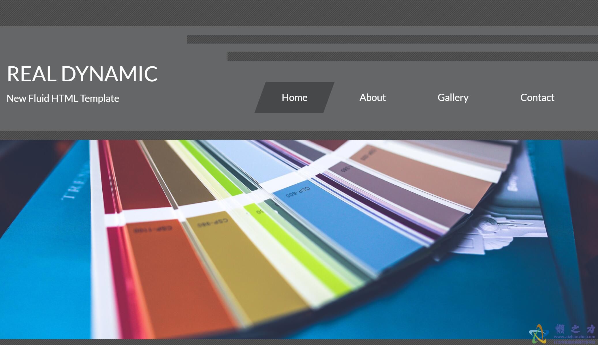 REAL DYNAMIC引导式真正动态的Fluid HTML网站模板