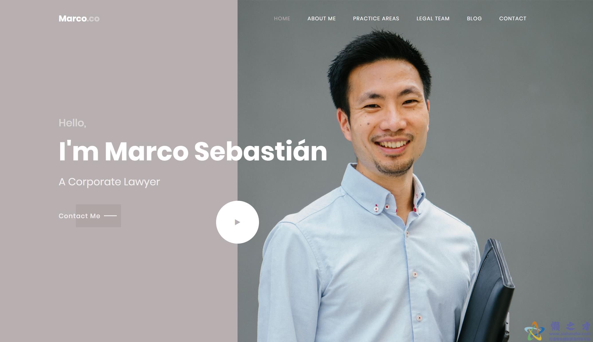 项目团队动态展示响应式网站模板