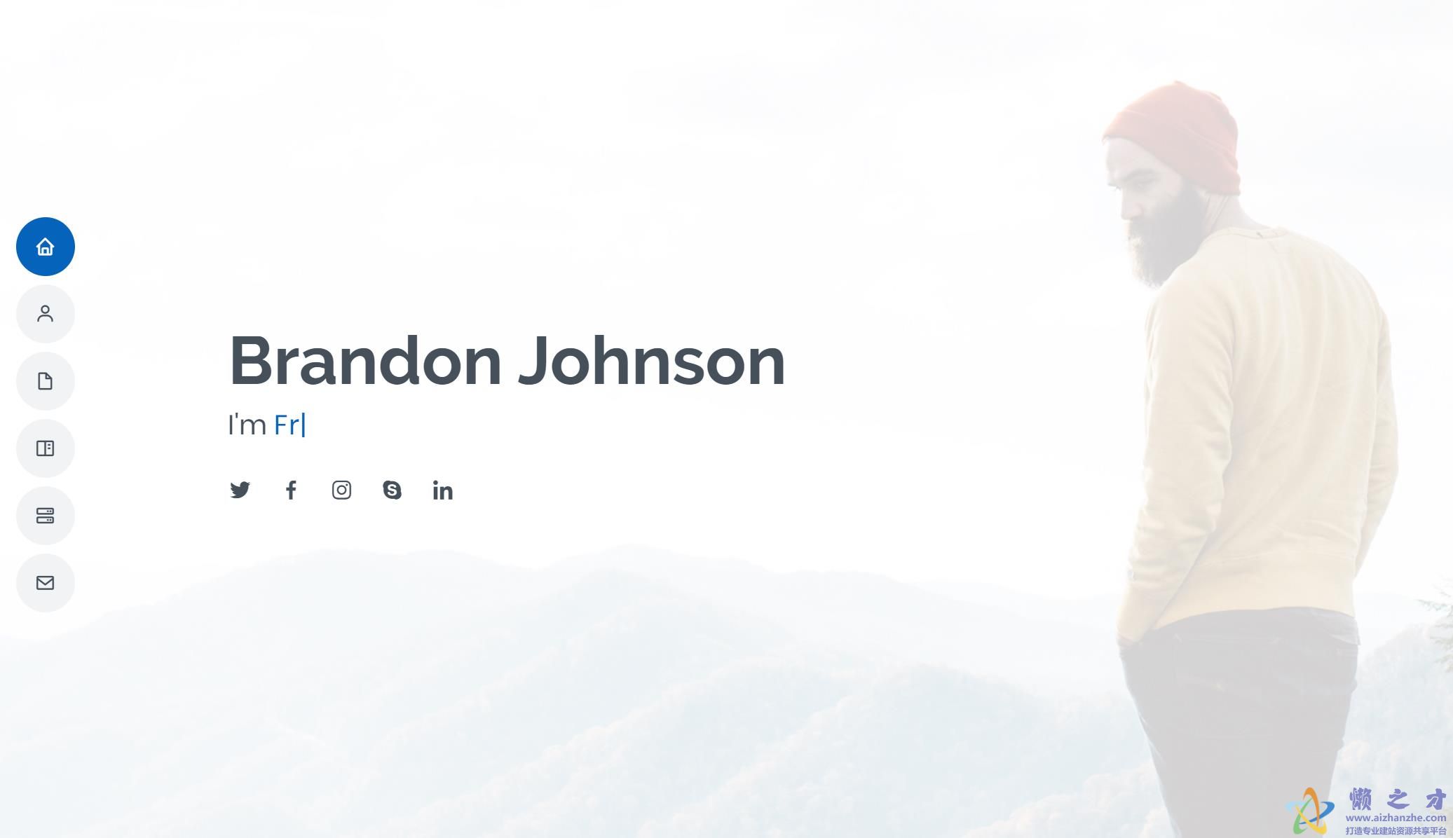 白色简约企业响应式网站模板