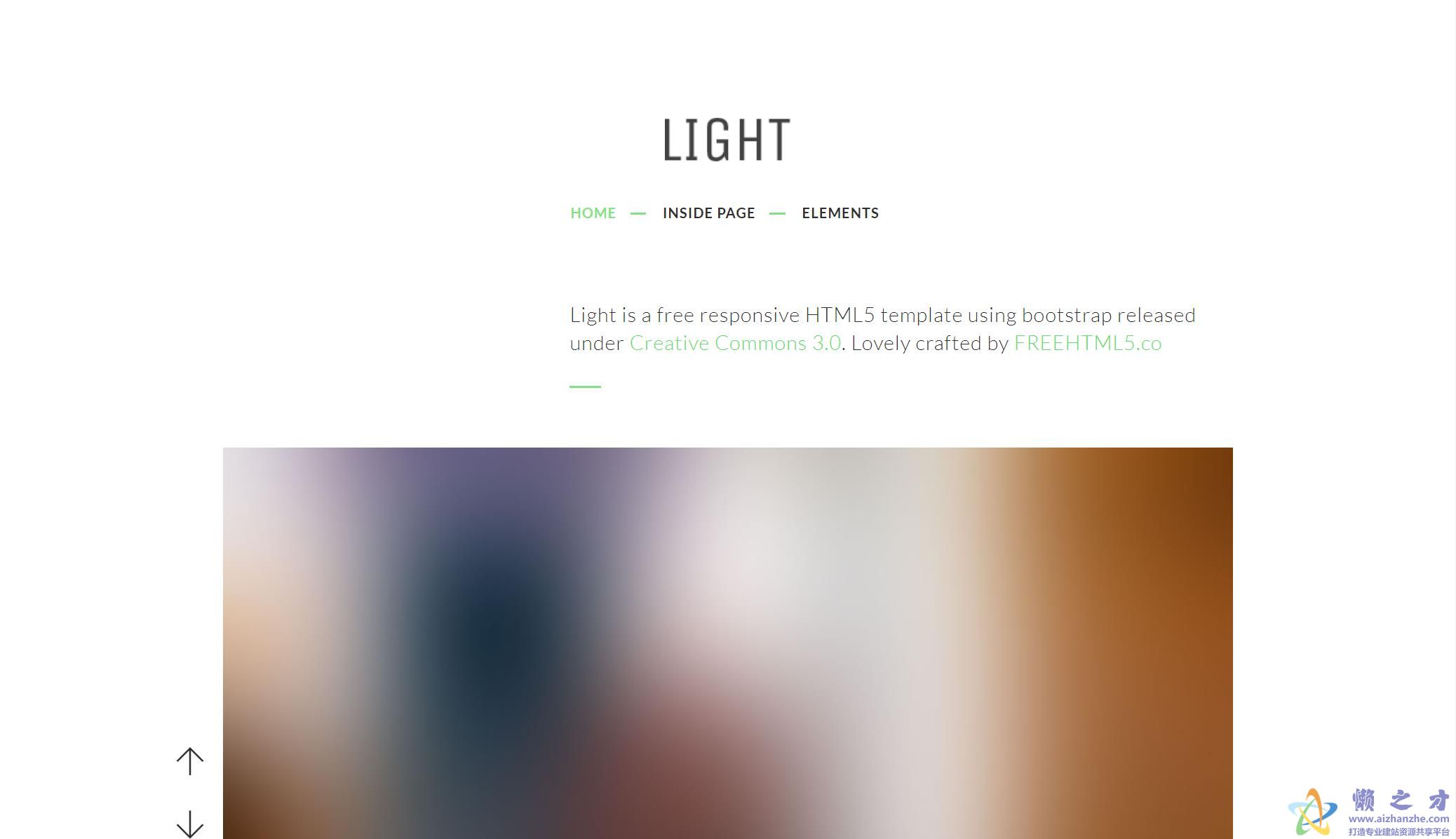 便捷简约具有谷歌地图引导式网站模板