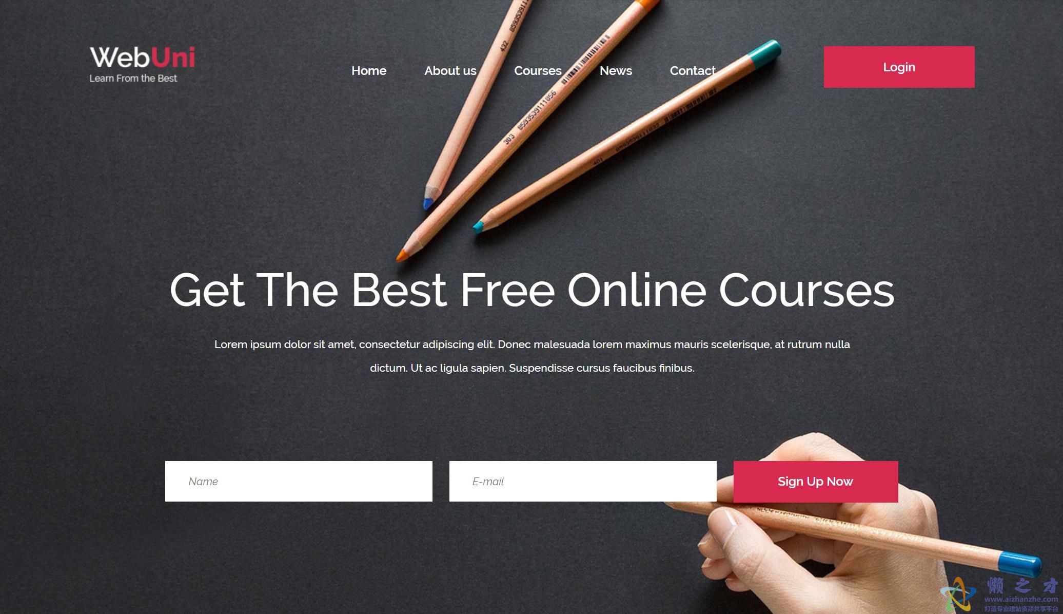 IT技术在线服务响应式网站模板