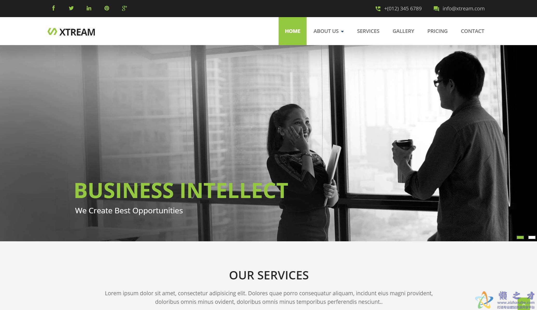 多页面用户设计多用途网站模板