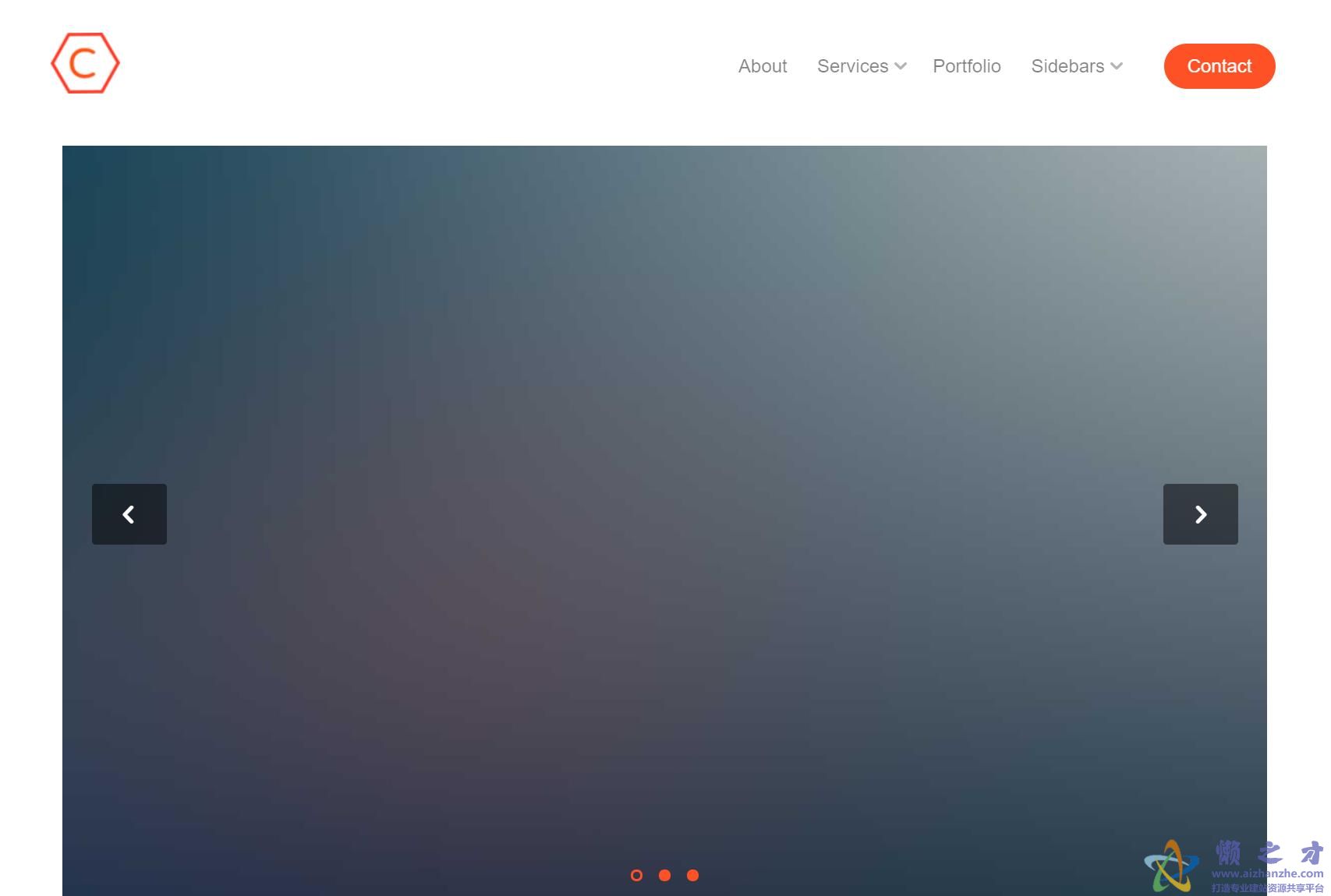 简约便捷最新技术引导式网站模板