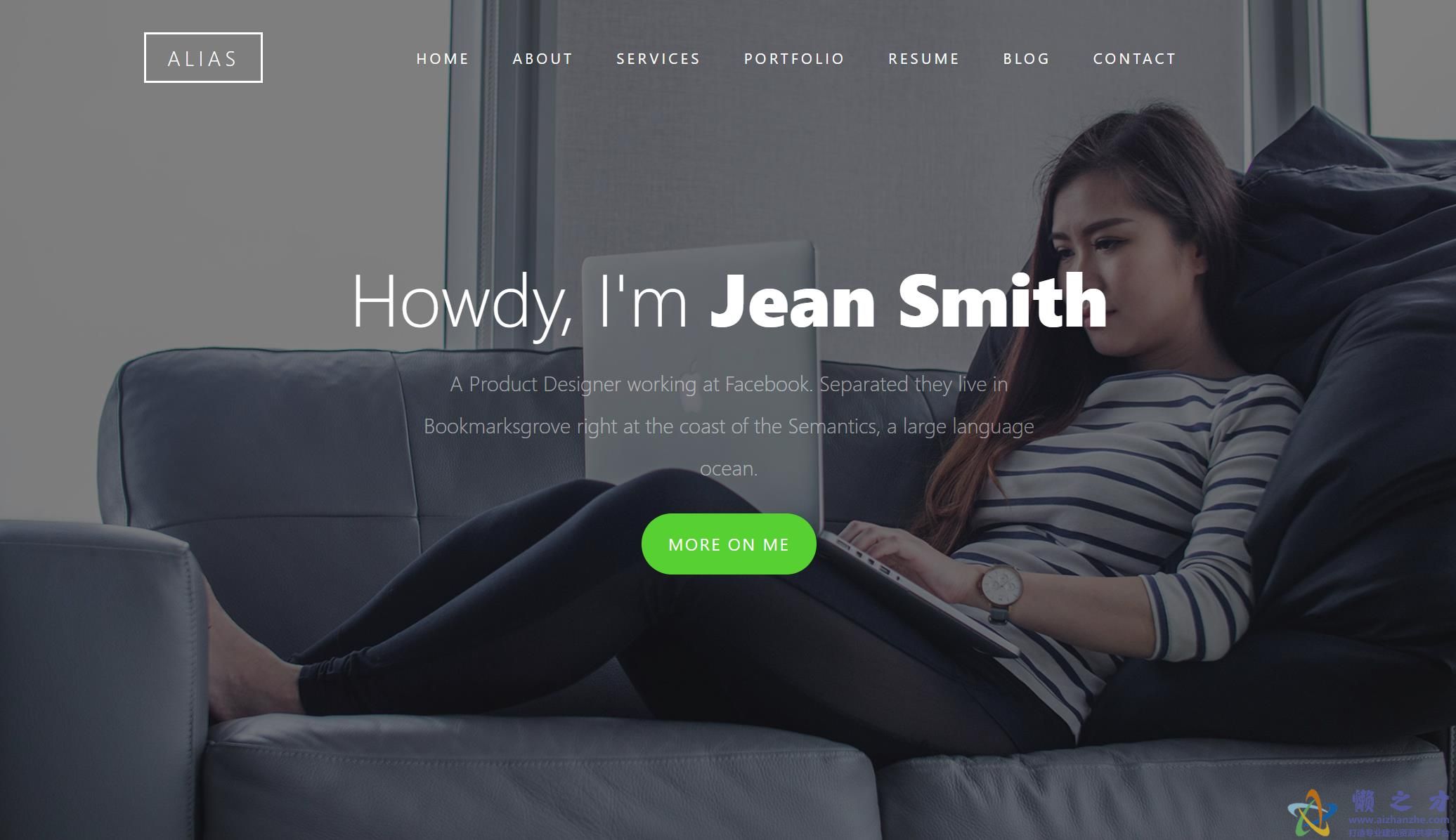 客户评价产品展示响应式网站模板