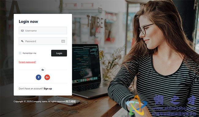 办公软件登录表单模板