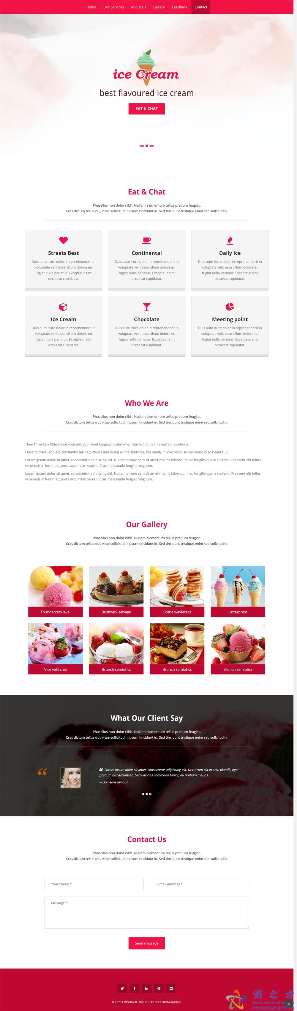 干净简约自定义主题bootstarp网站模板