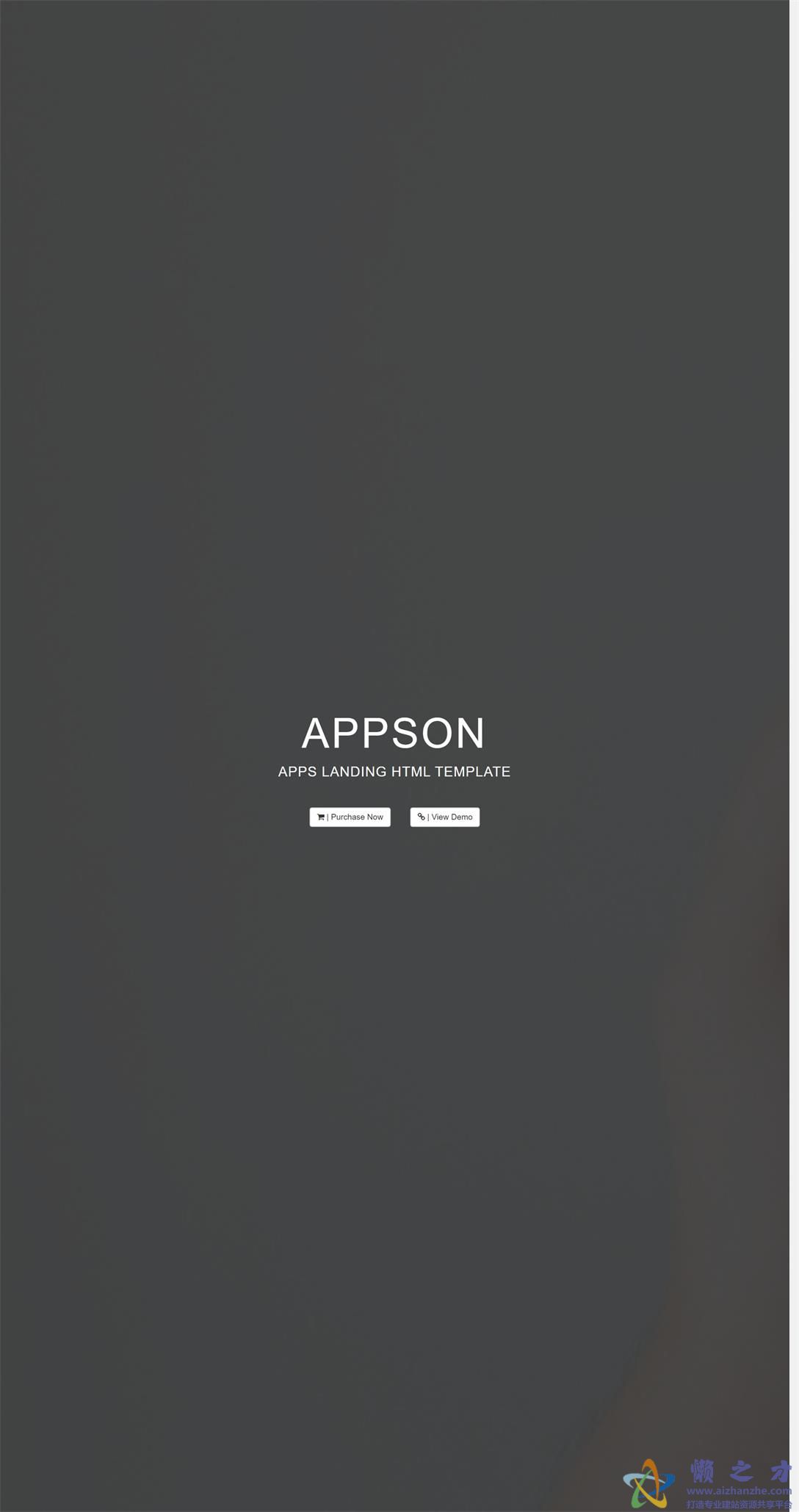 橙色APP功能展示响应式网站模板