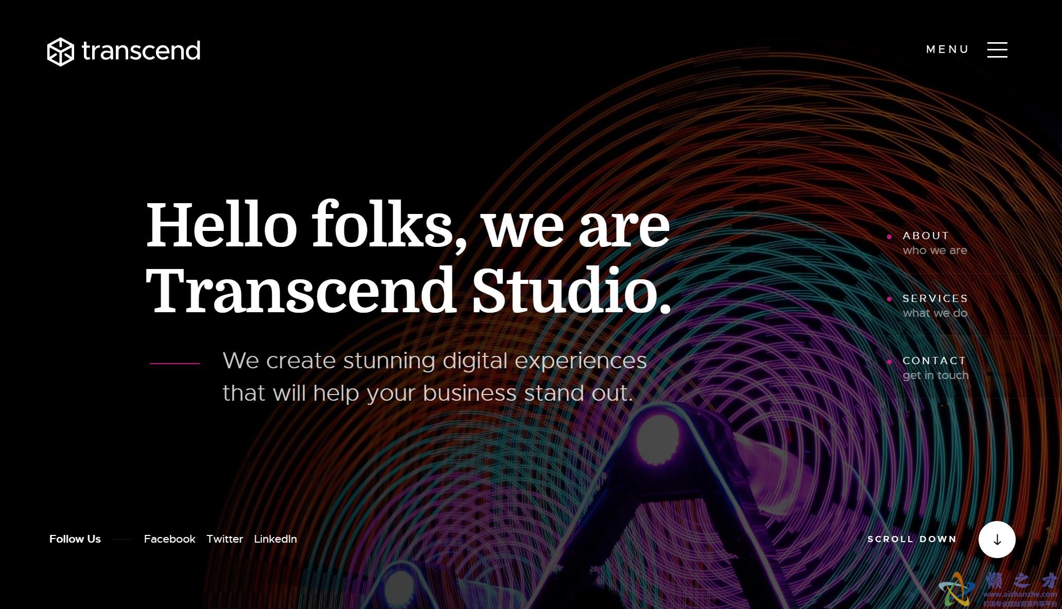 超越创意工作室响应式网页模板