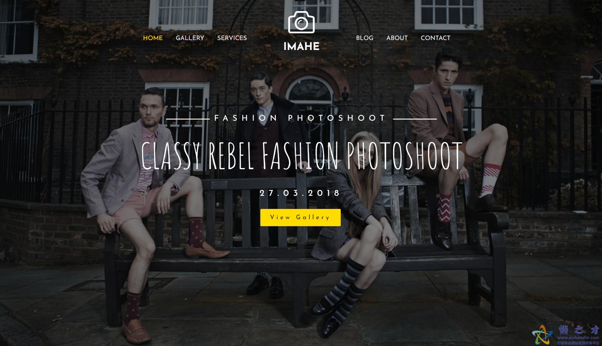 个性时尚记录展示响应式网站模板