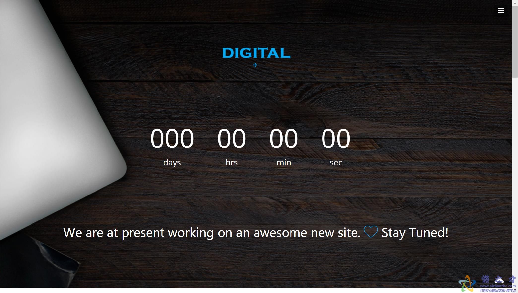 扁平干净单页精美背景图片响应式web网站模板
