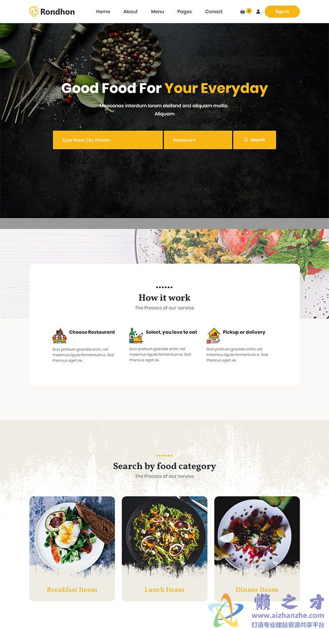 外卖送餐APP官网模板