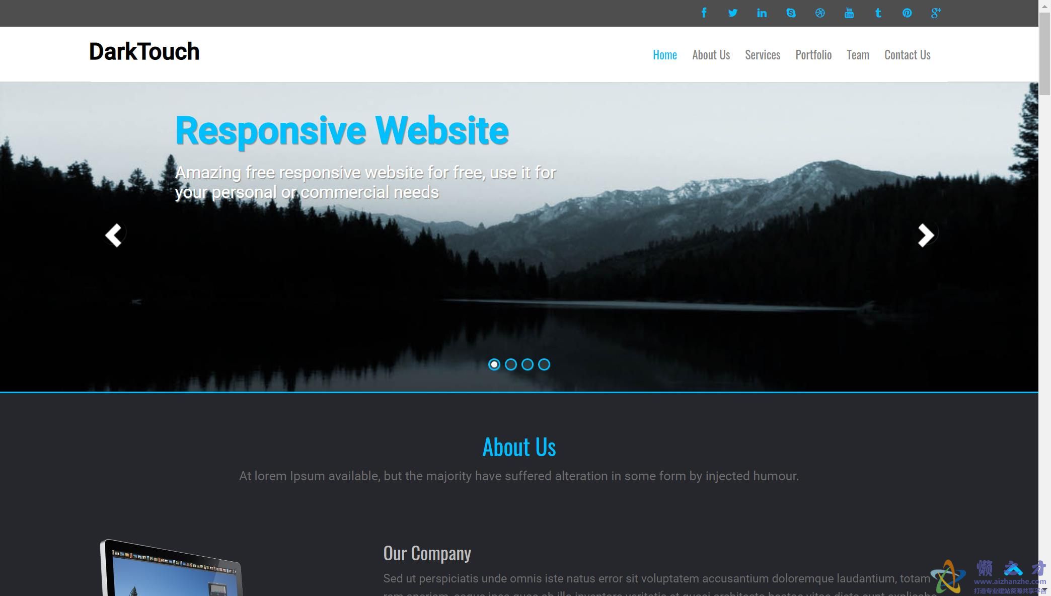 整洁多用途css布局bootstarp网站模板