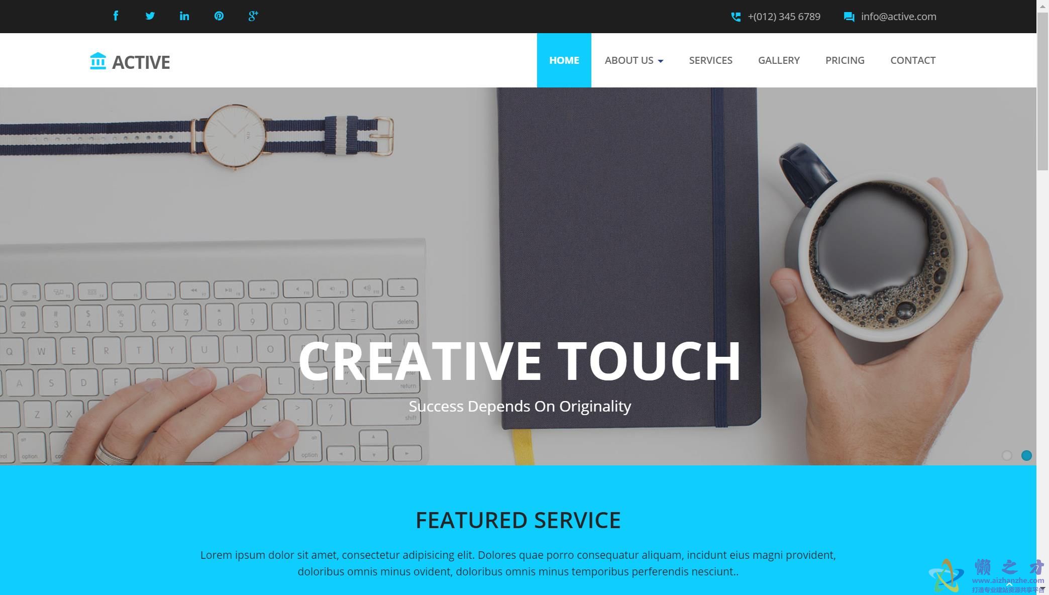 高端金融营销学商业自举式html网站模板