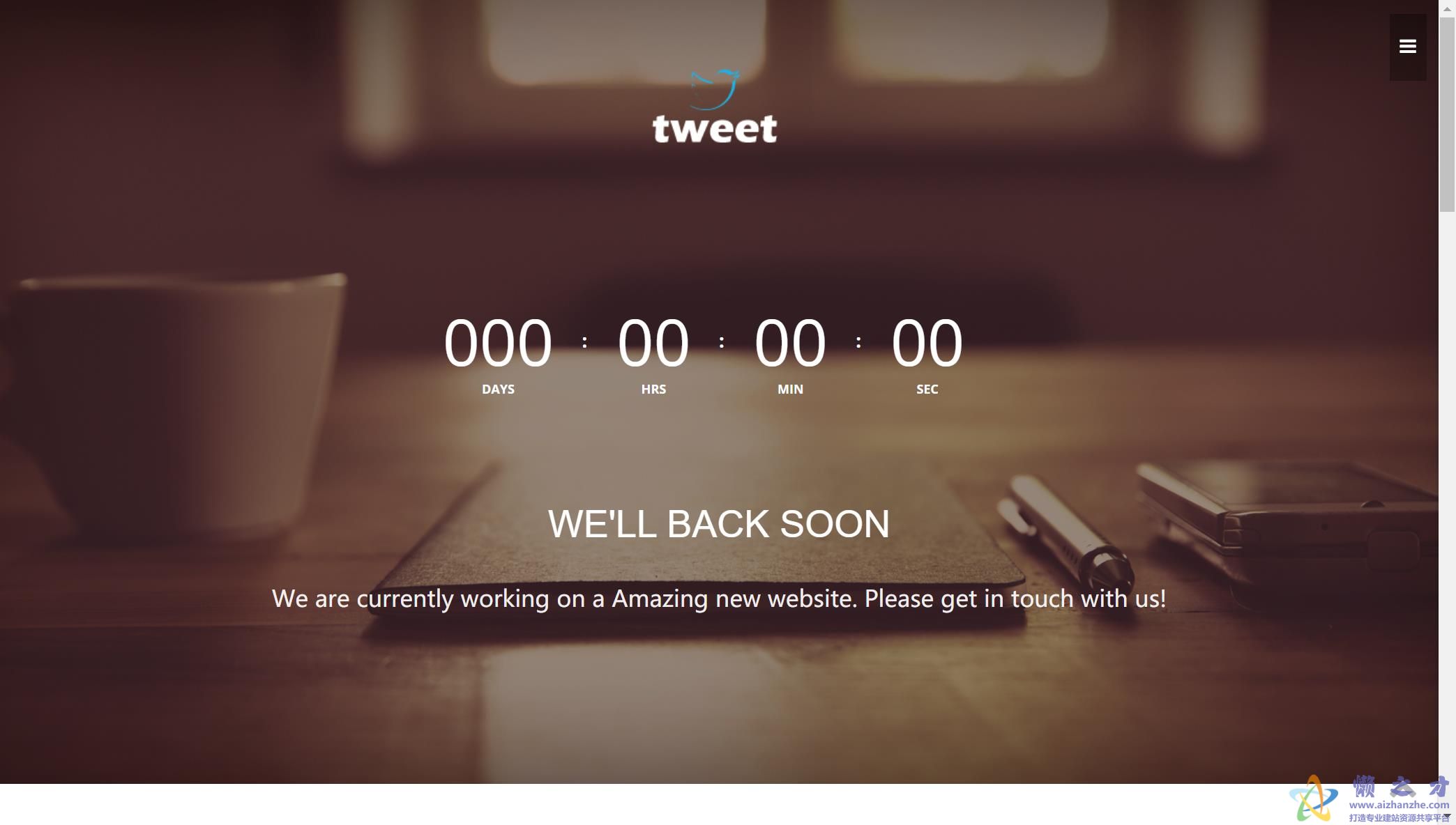 棕色ui最佳页面设计多用途web网站模板