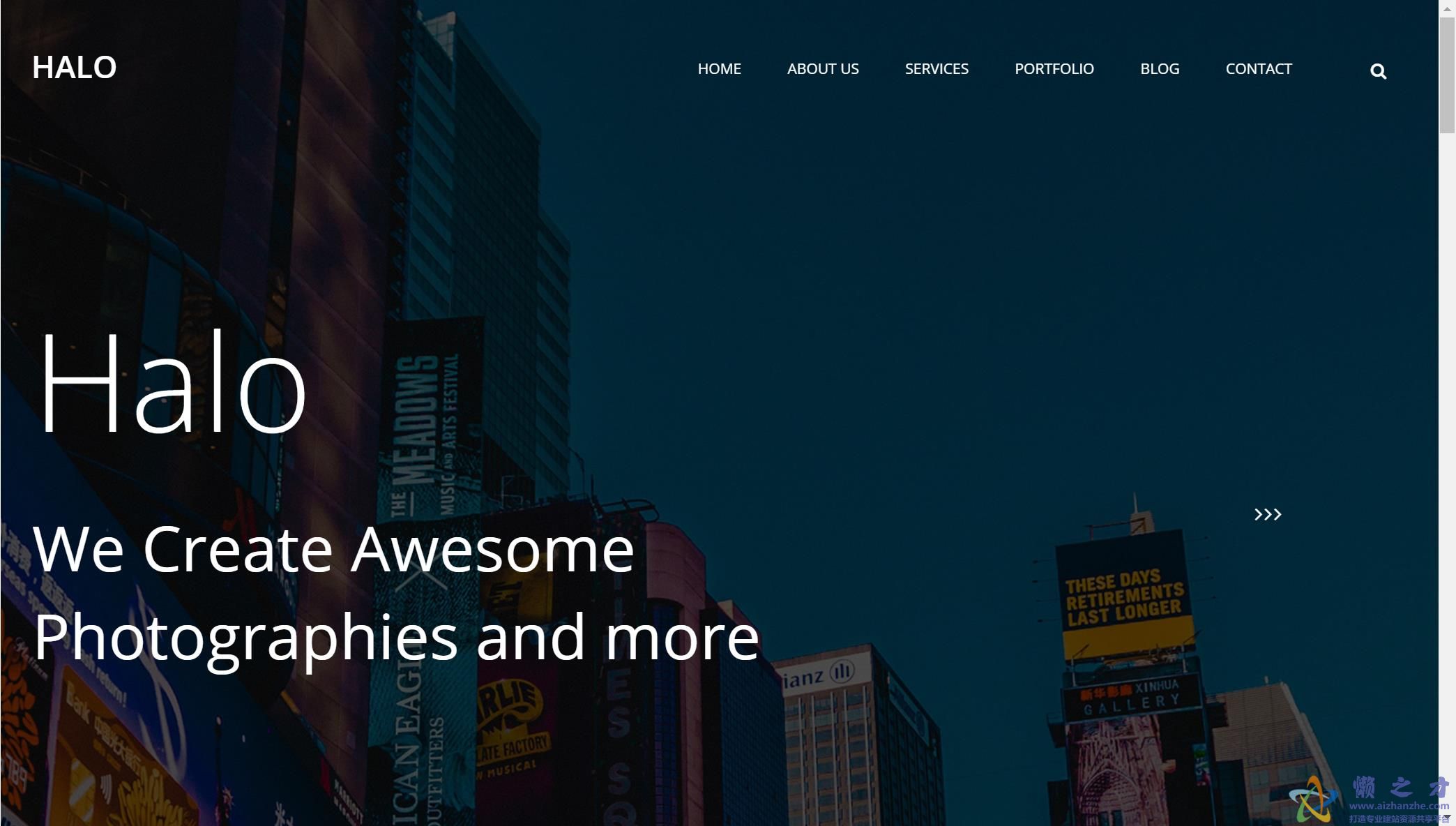 创意动态记录响应式网站模板