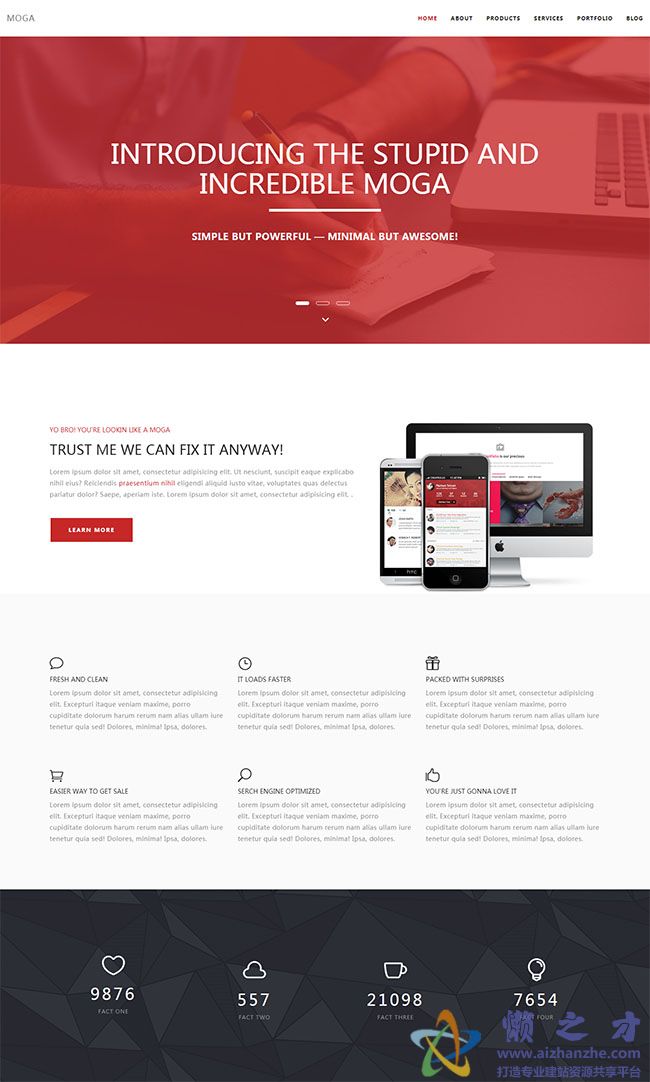 设计师作品展示网站模板