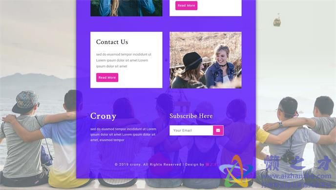 户外活动组织响应式网页模板