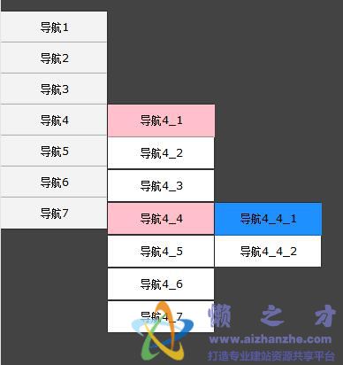 纯CSS实现网站三级菜单特效