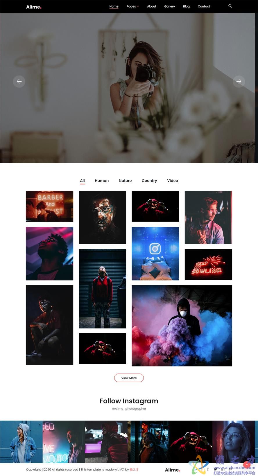 作品图集展示响应式网站模板[3.73MB]