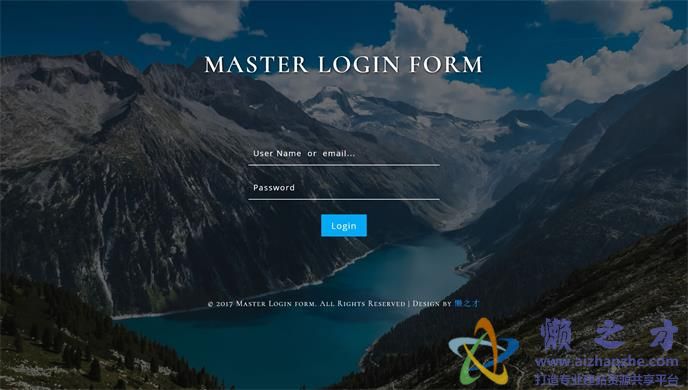 大师登录框网页模板[190KB]