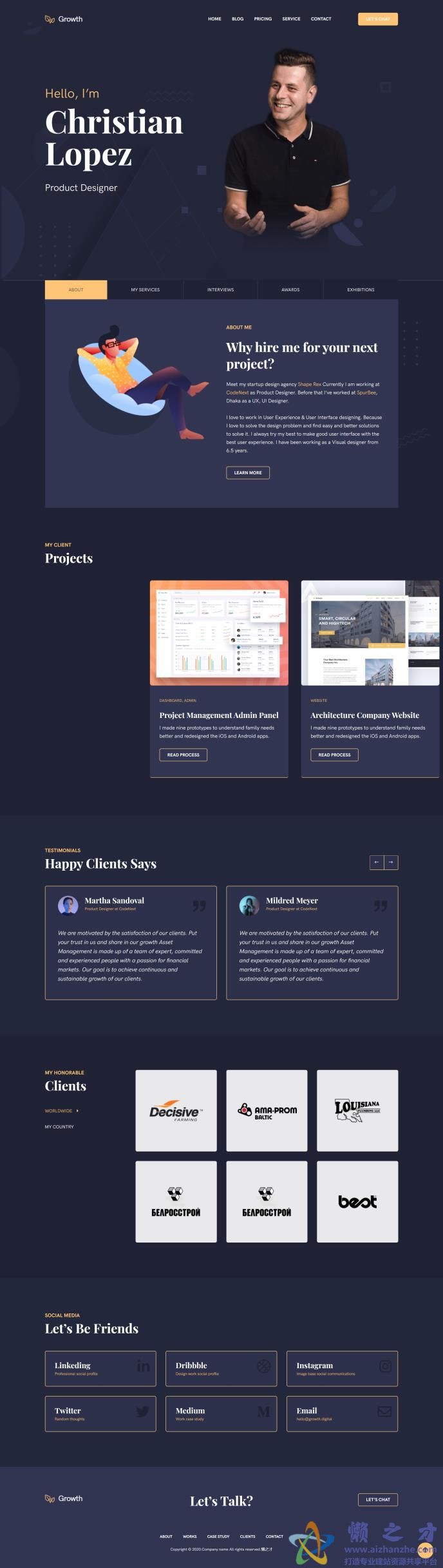 bootstrap响应式个人摄影师博客网页模板[2.57MB]