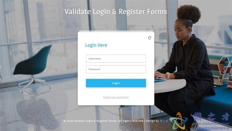 登录注册验证表单网页模板[967KB]