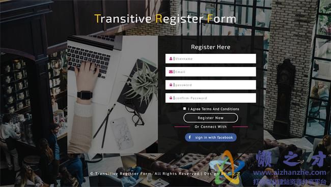 信息存储登录框响应式网页模板[2.46MB]