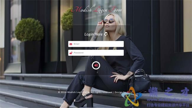 流行时尚登录框网页模板[970KB]