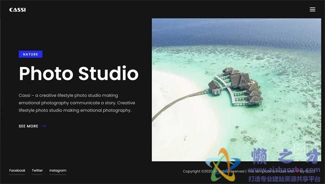 卡西摄影工作室响应式HTML网页模板[5.63MB]