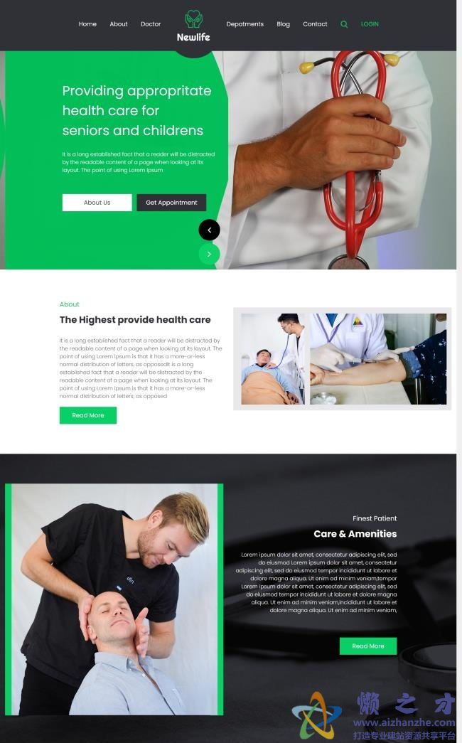医疗行业分析HTML网页模板[6.64MB]