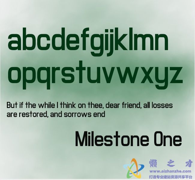 Milestone字体