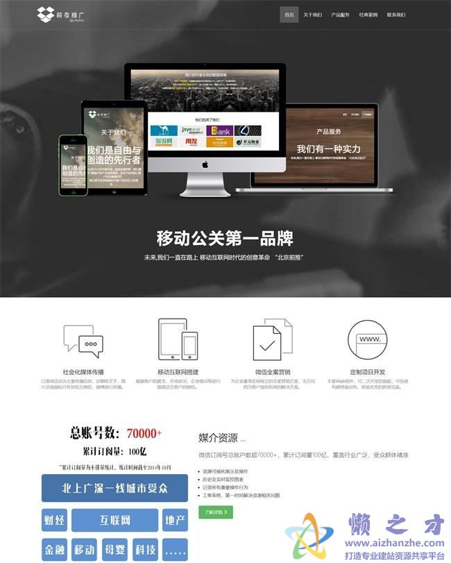 信息科技公司官网html5网页模板[13.58MB]