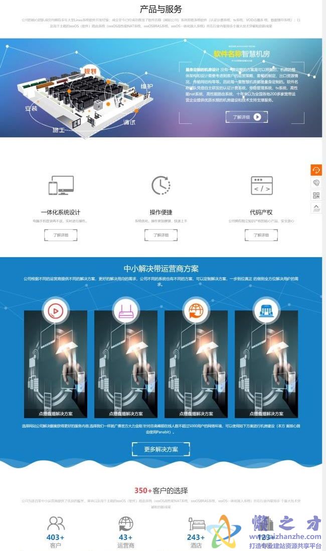 全屏动态主题软件开发科技公司HTML网页模板[8.50MB]