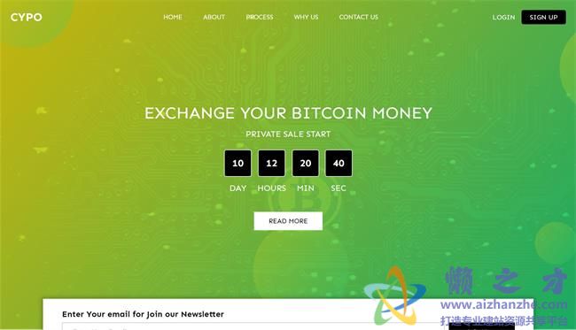 宽屏响应式比特币交易官网HTML网页模板[1.06MB]