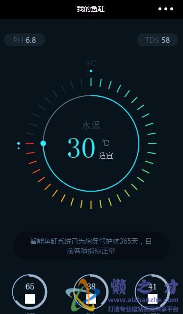 鱼缸表盘系统微信小程序模板[72KB]