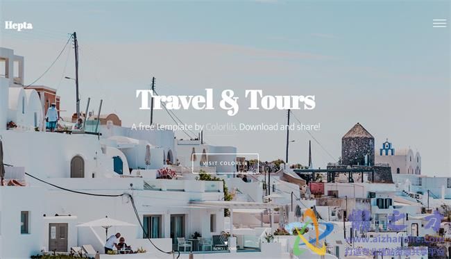 旅程服务推荐指南响应式HTML网页模板[4.50MB]