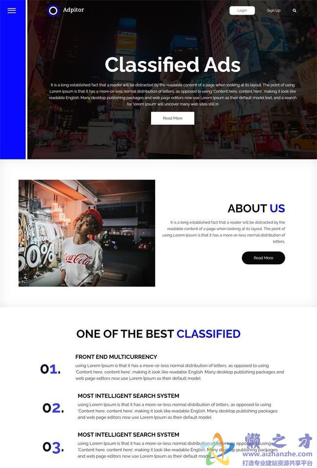 宽屏响应式户外媒体广告公司HTML网页模板[3.48MB]