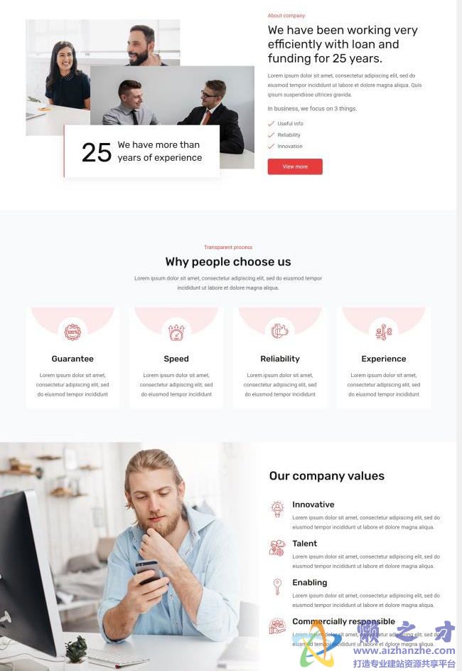 响应式黑色企业贷款融资公司HTML网页模板[7.50MB]