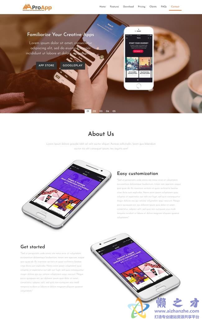 响应式应用程序设计开发公司HTML网页模板[15.11MB]