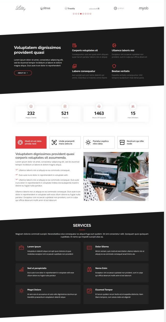 图文大气创业公司团队展示HTML网页模板[6.27MB]