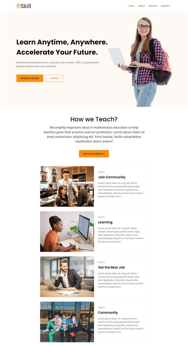 业务技能展示响应式HTML网页模板[3.02MB]