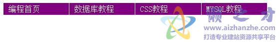 简洁CSS菜单,适合初学者
