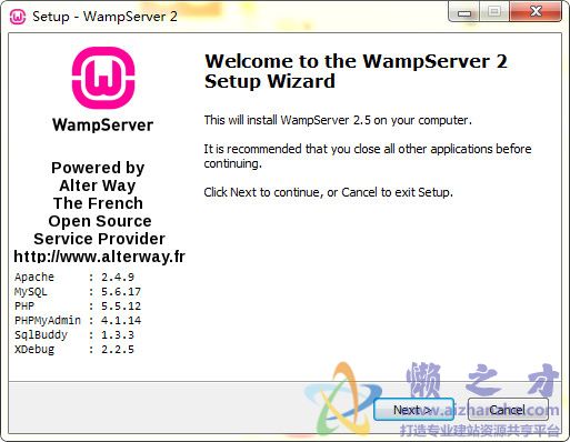 wampserver 64位(php环境搭建安装包) v2.5中文版