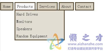 jQuery Drop Down Menu 下拉式菜单代码