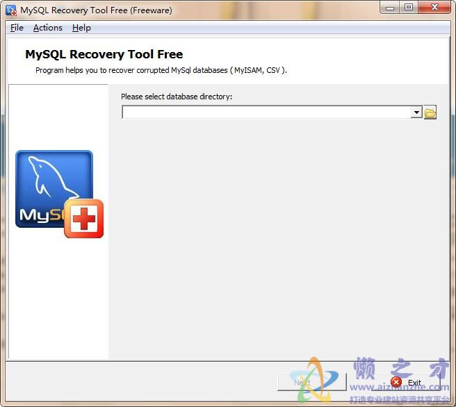 修复mysql数据库(MySQL Recovery Tool)V1.0 绿色版