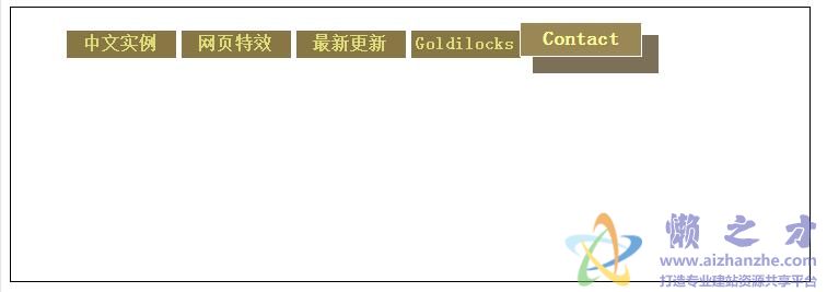 鼠标放上放大的纯CSS菜单