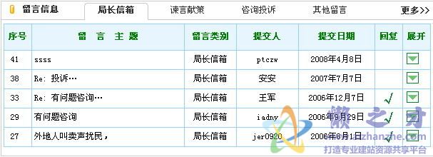 动易留言本网站首页留言分类调用插件