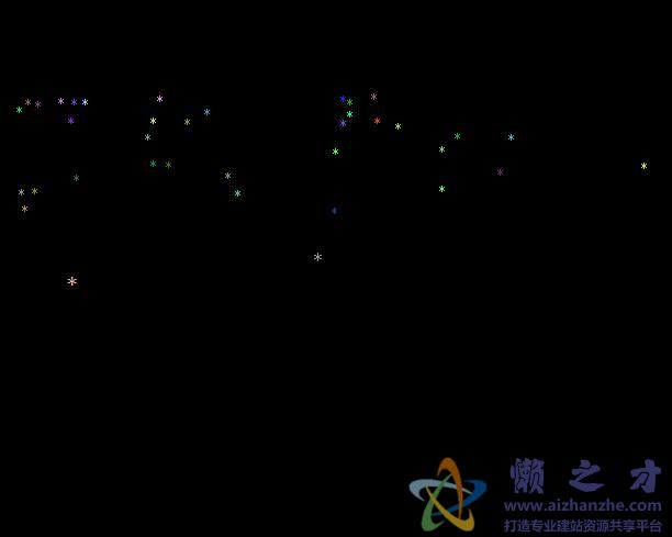 貌似3D效果的JS烟花背景特效代码