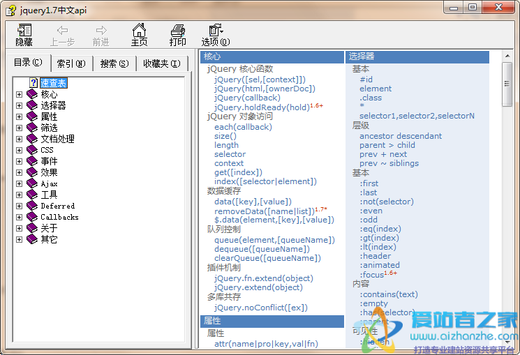 jquery 1.7 中文API