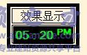 带两个小点闪烁的数字时间显示特效